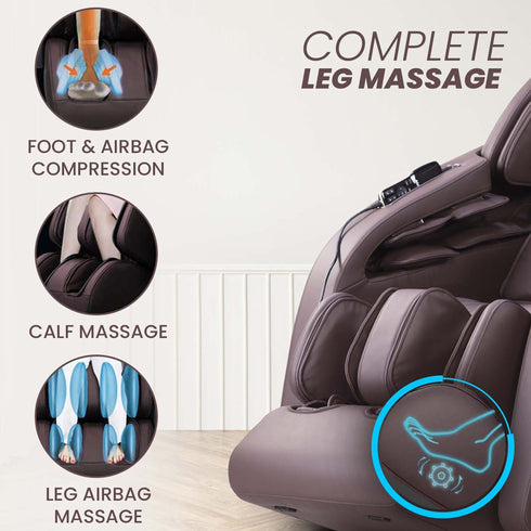 MC 8012 Full Body Massage Chair Zero Gravity - Brown
